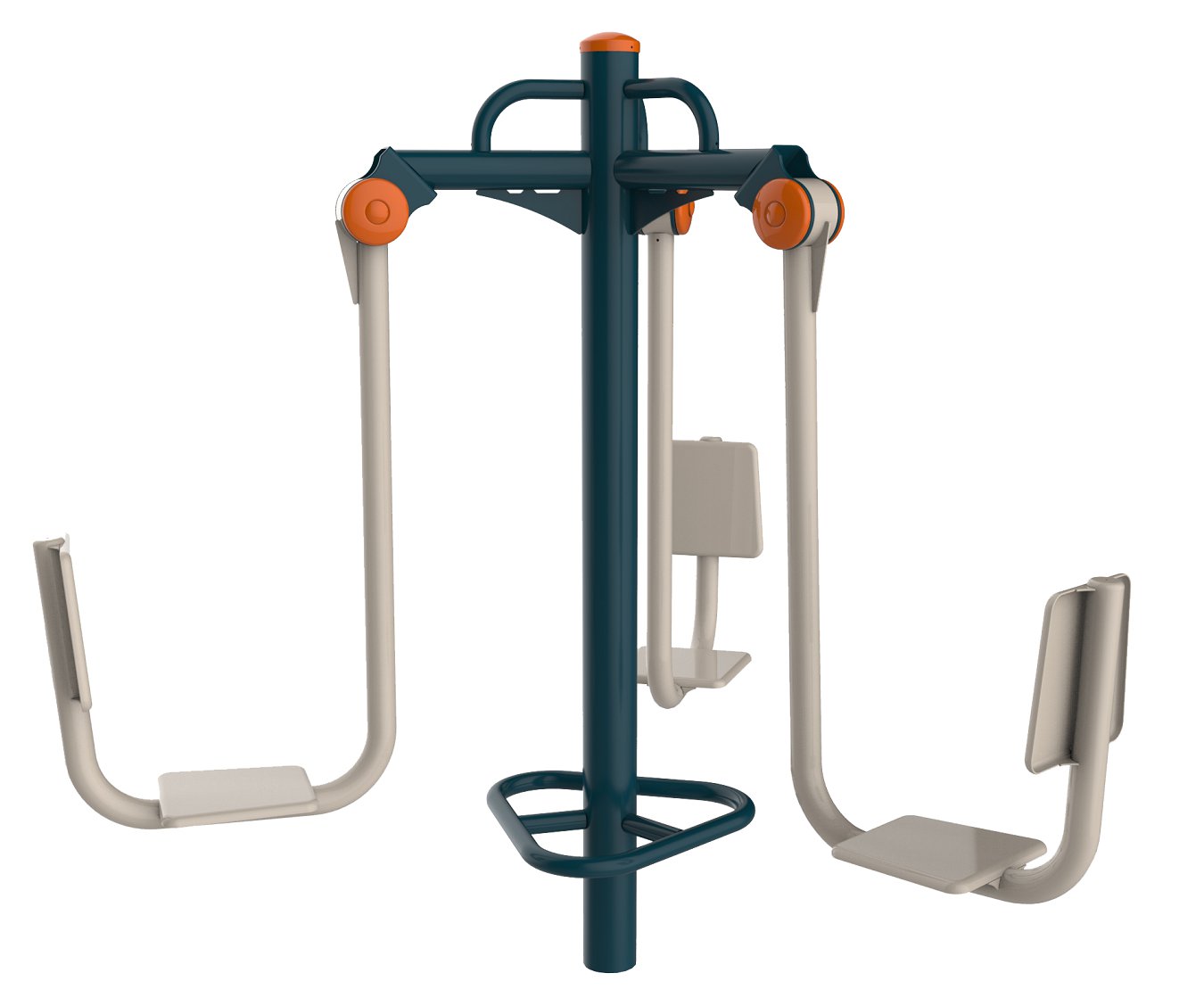 舒華室外小區健身器材-三位坐蹬訓練器JLG-13