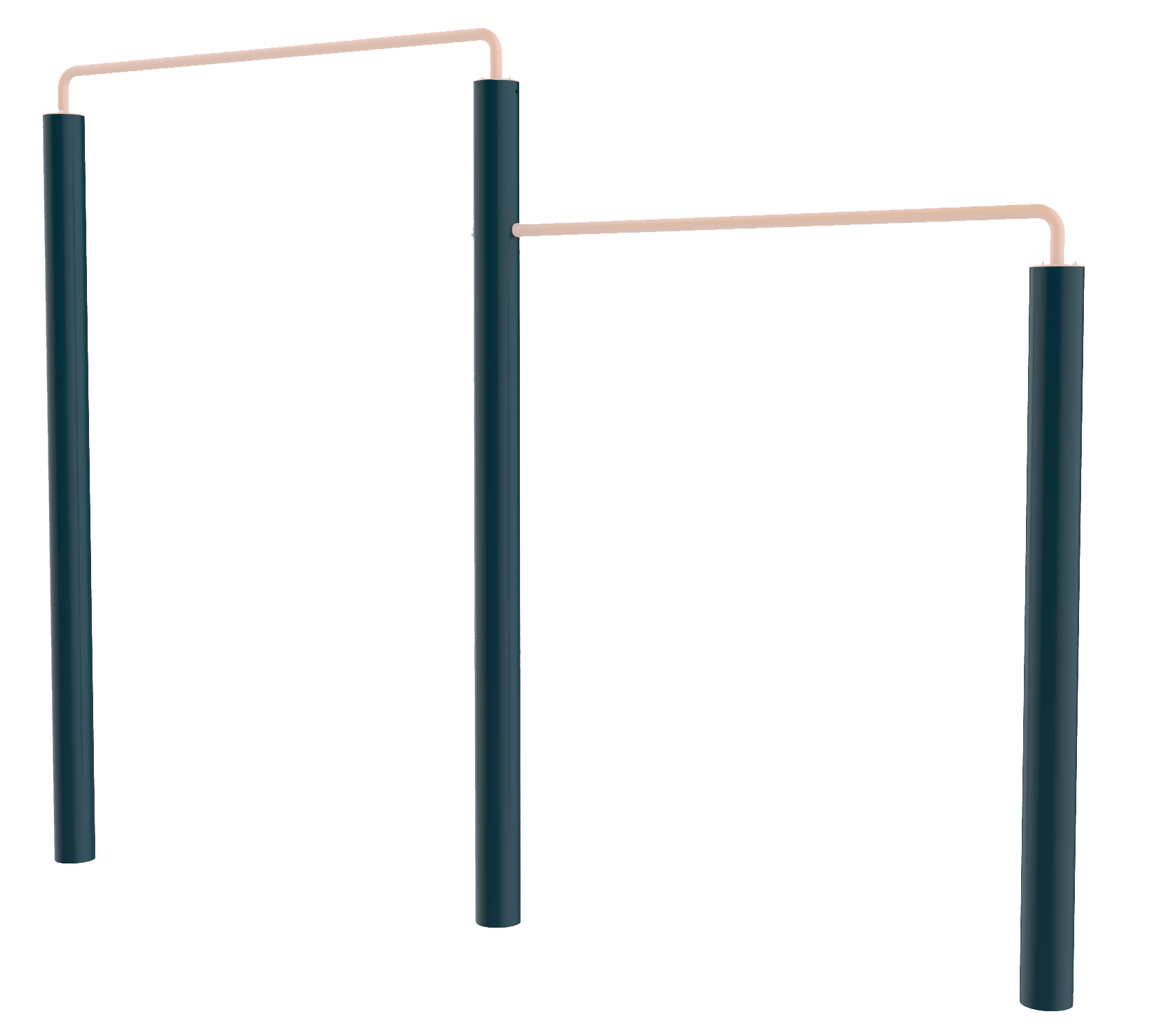 舒華室外小區健身器材-二位單杠JLG-16